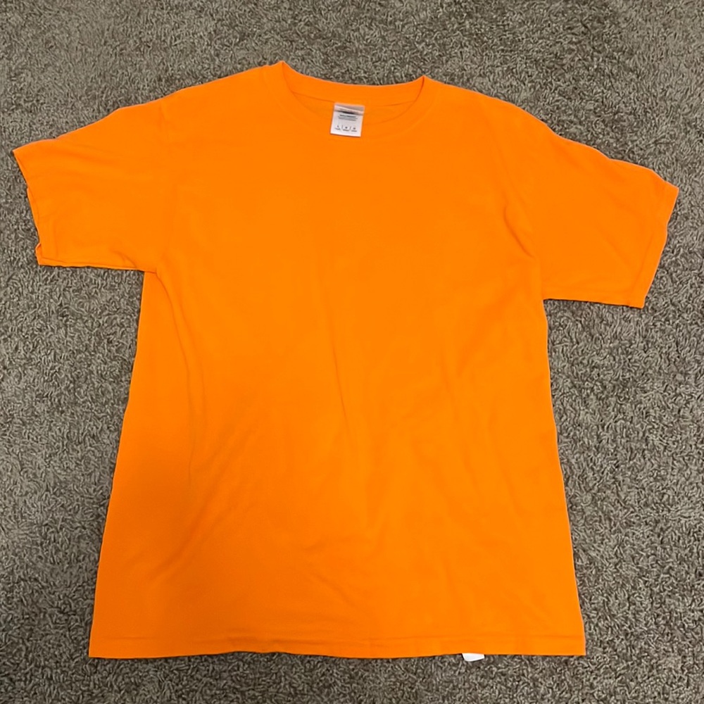 unisex kids orange t shirt